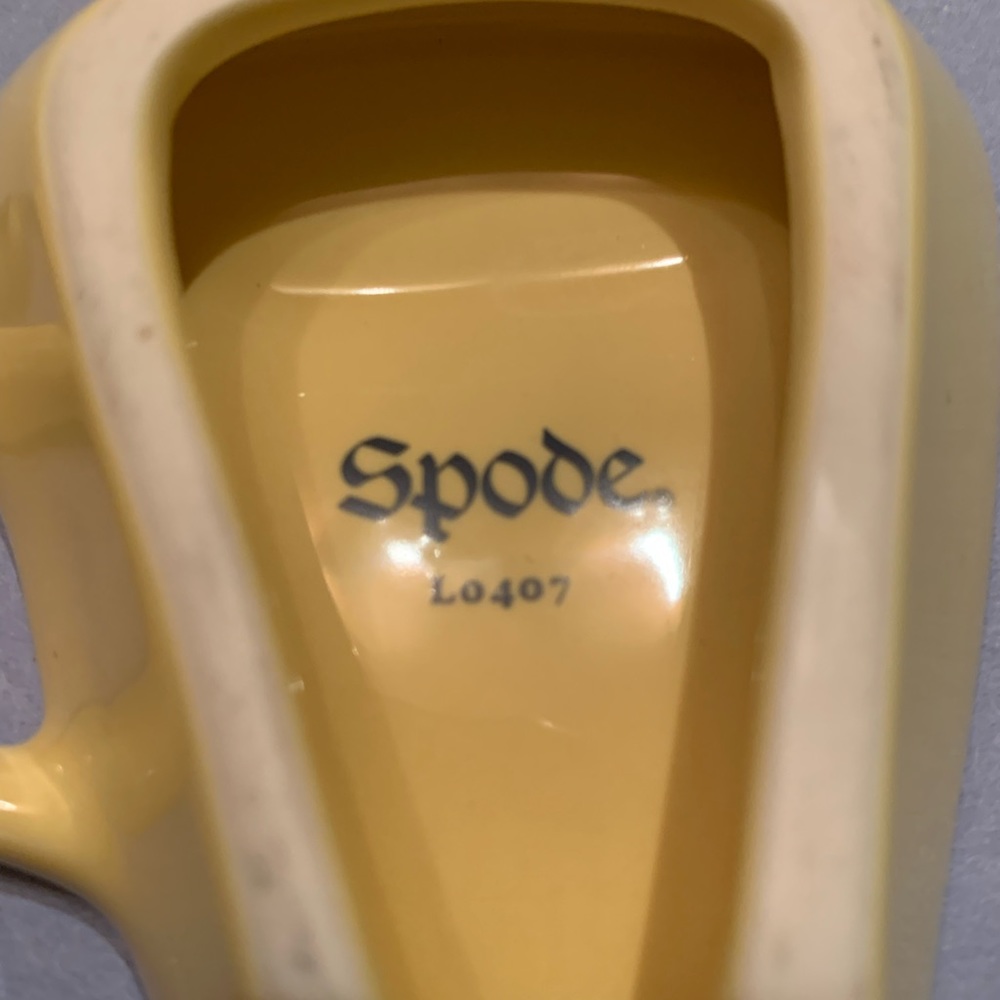 SPODE 4 Blue Room Garden Flowers Yellow Teacup Shaped Teabag/Spoon Rests L0407 - Picture 10 of 17